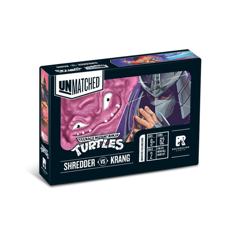 Unmatched Adventures - TMNT - Expansión Shredder & Krang Hero Decks ¡EN ESPAÑOL!