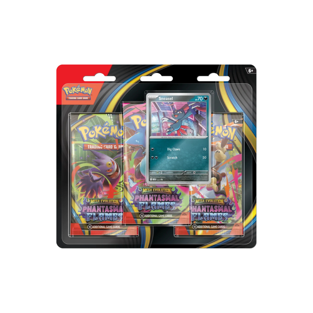 Pokemon TCG Mega Evolution - Phantasmal Flames - 3Pack Blister (al azar)