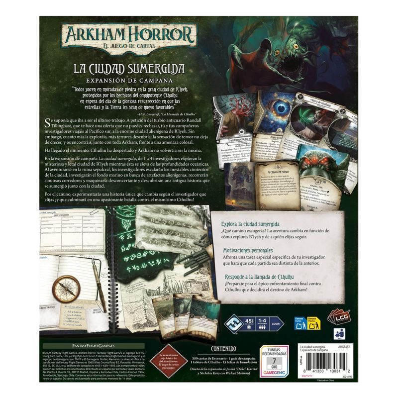 Arkham Horror LCG - La Ciudad Sumergida - Exp. Campaña