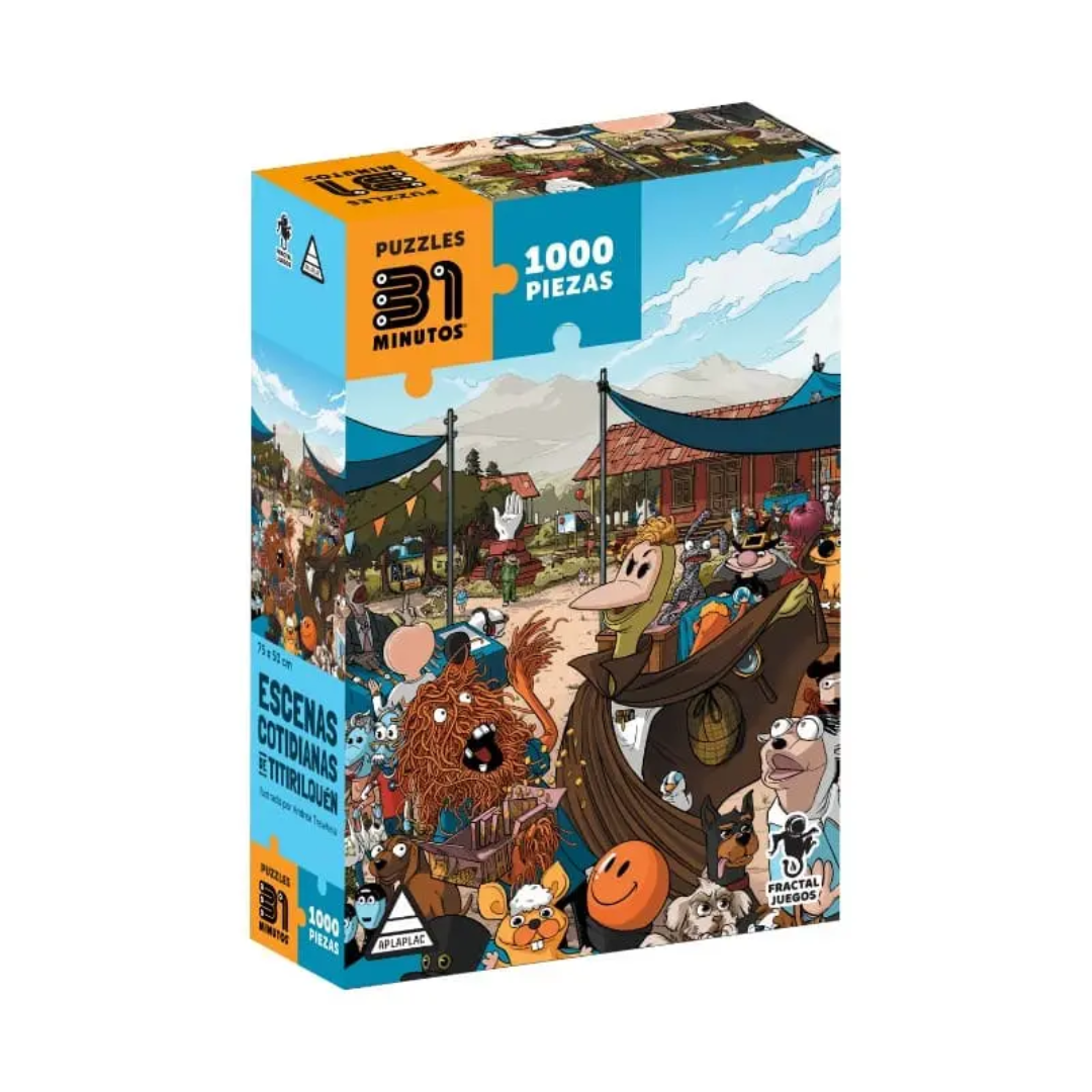 Puzzle 31 Minutos - Escenas Cotidianas de Titirilquen 1000Pcs