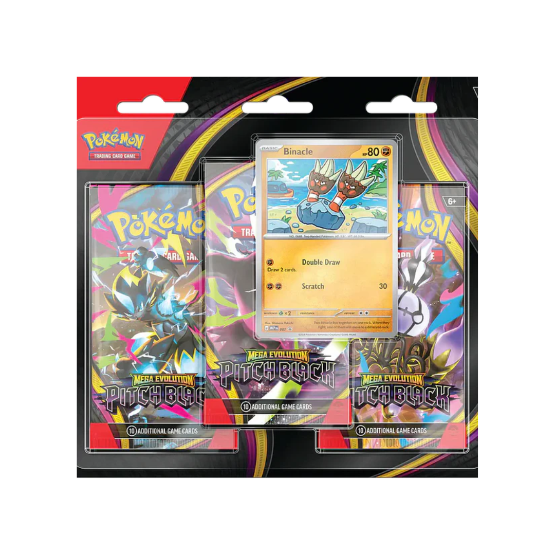 Pokemon TCG Mega Evolution - Pitch Black - 3Pack Blister