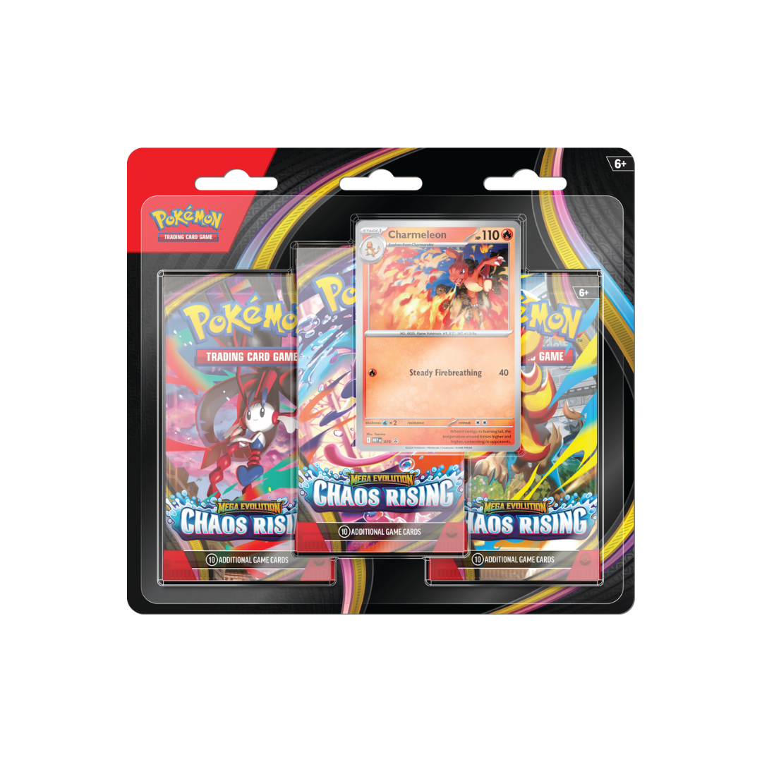 Pokemon TCG Mega Evolution - Chaos Rising - 3Pack Blister
