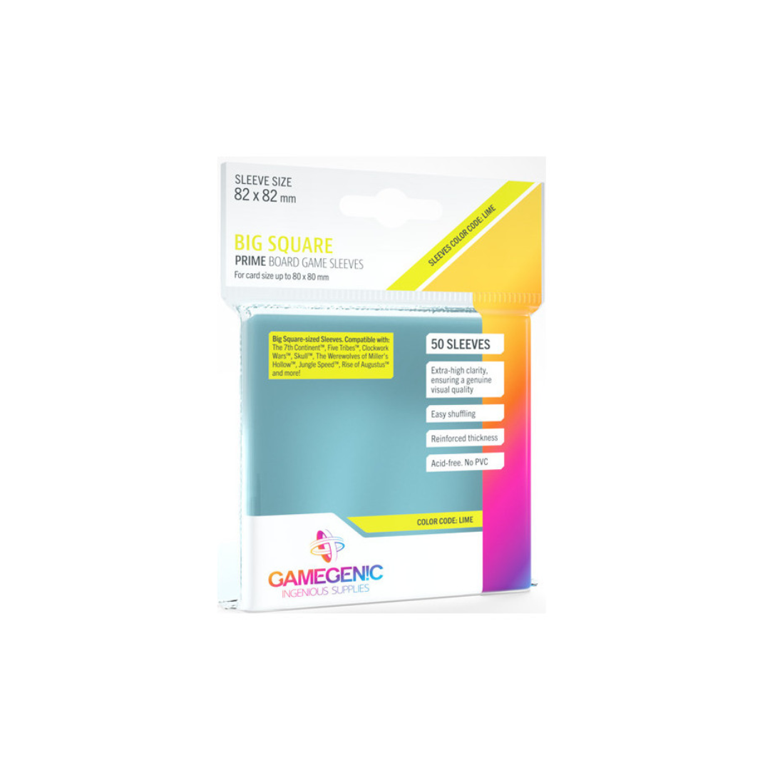 Gamegenic - Sleeves Prime Cuadradas Grandes 82x82 50U