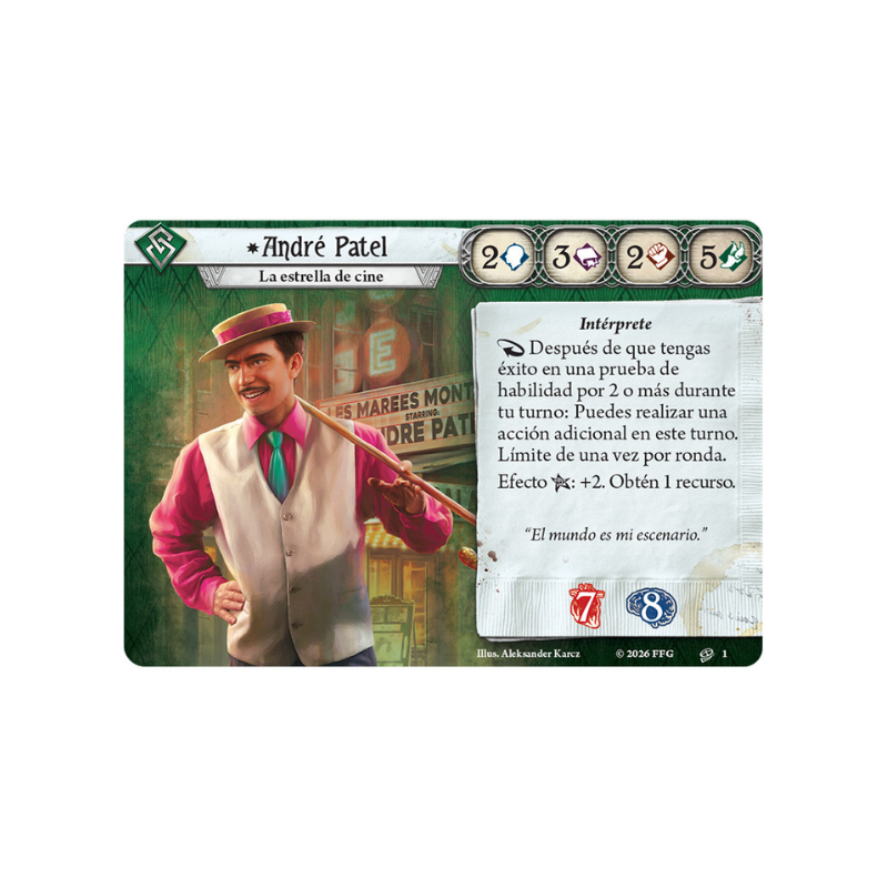 Arkham Horror The Card Game - Andre Patel Investigator Deck