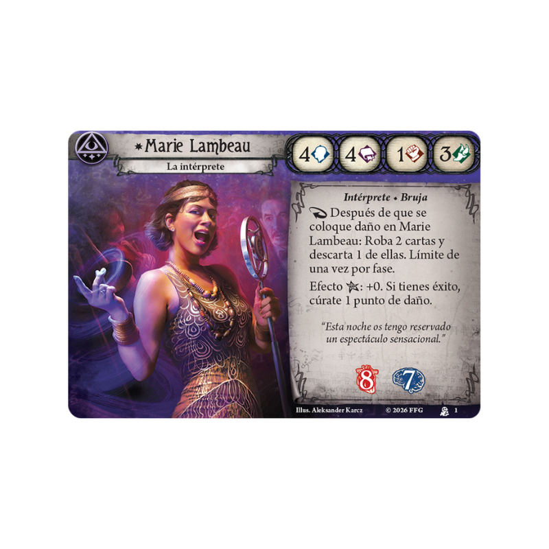 Arkham Horror The Card Game - Marie Lambeau Investigator Deck