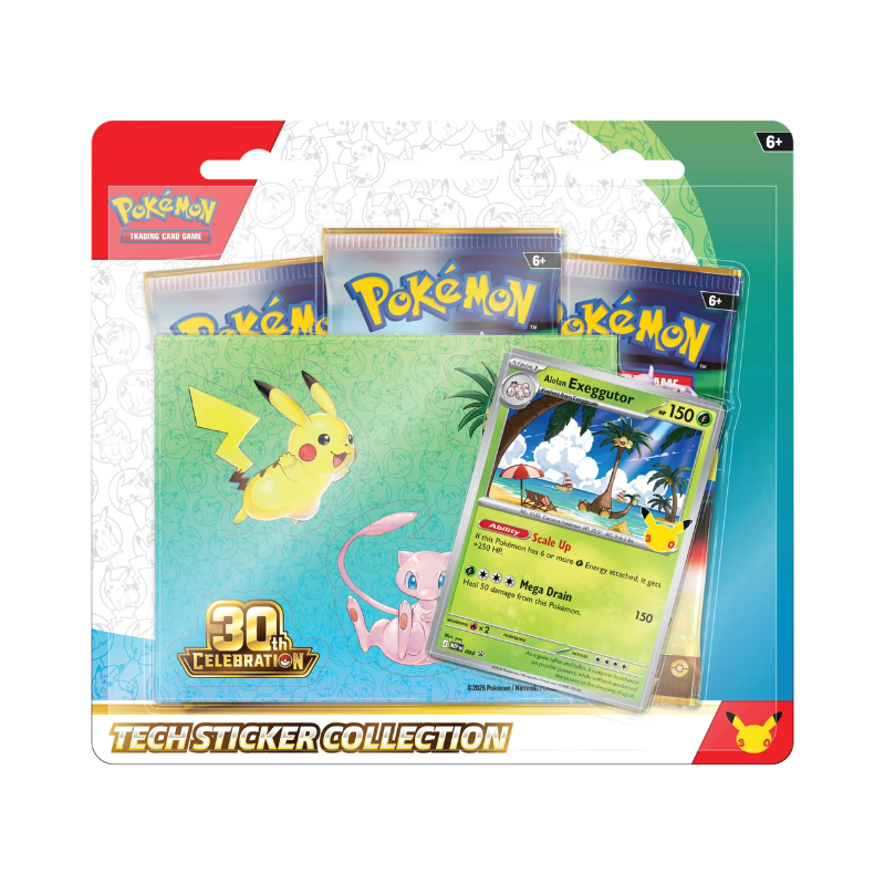 Pokemon TCG - 30th Celebration - Tech Sticker Collection ESPAÑOL