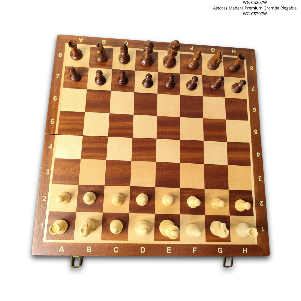 Ajedrez Grande Premium. Madera y Plegable