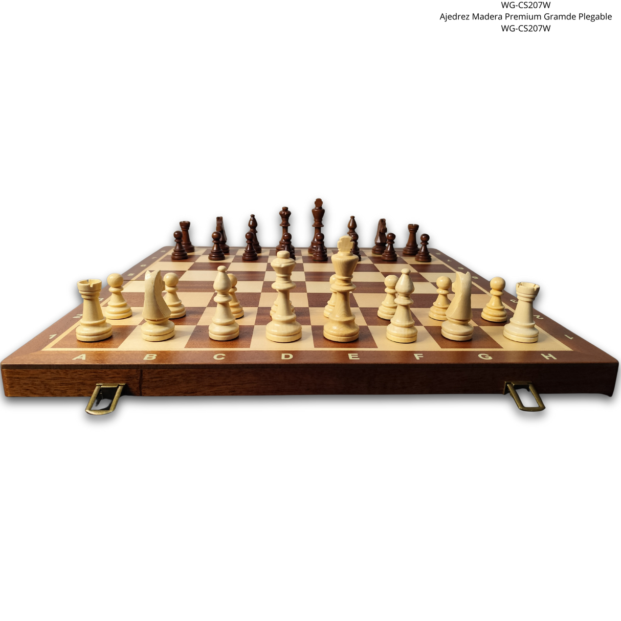 Ajedrez Grande Premium. Madera y Plegable