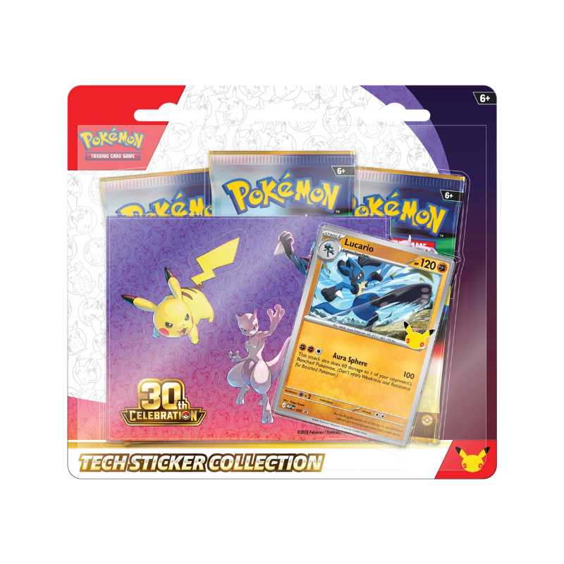 Pokemon TCG - 30th Celebration - Tech Sticker Collection ESPAÑOL