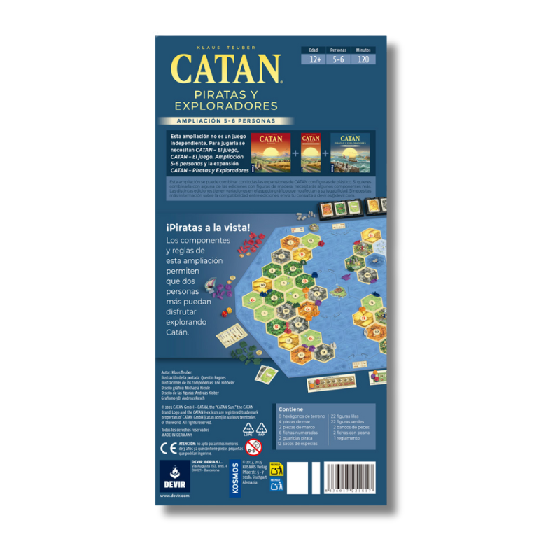 Catan - Piratas y Exploradores Ext 5-6 Jugadores