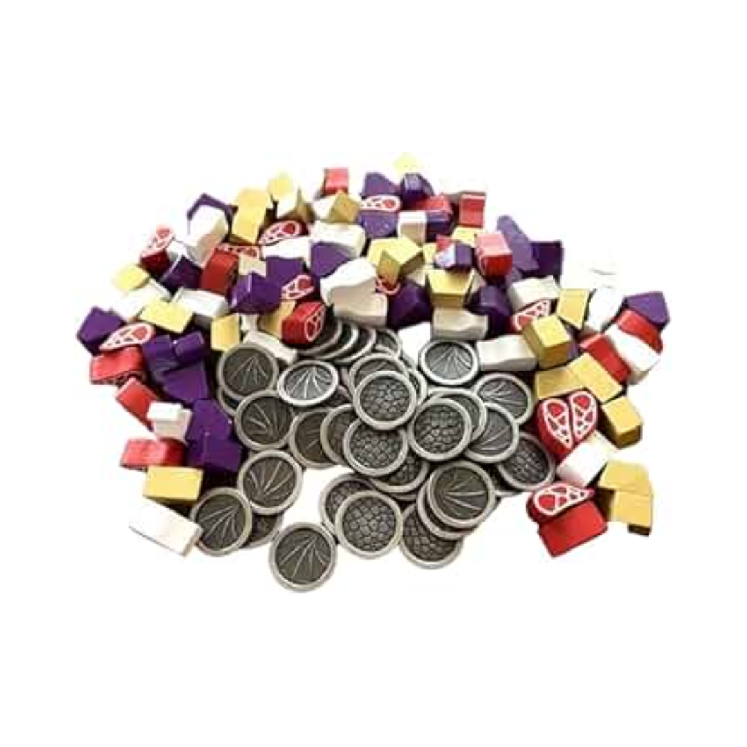 Wyrmspan - Upgrade Pack (Monedas metálicas y recursos de madera)