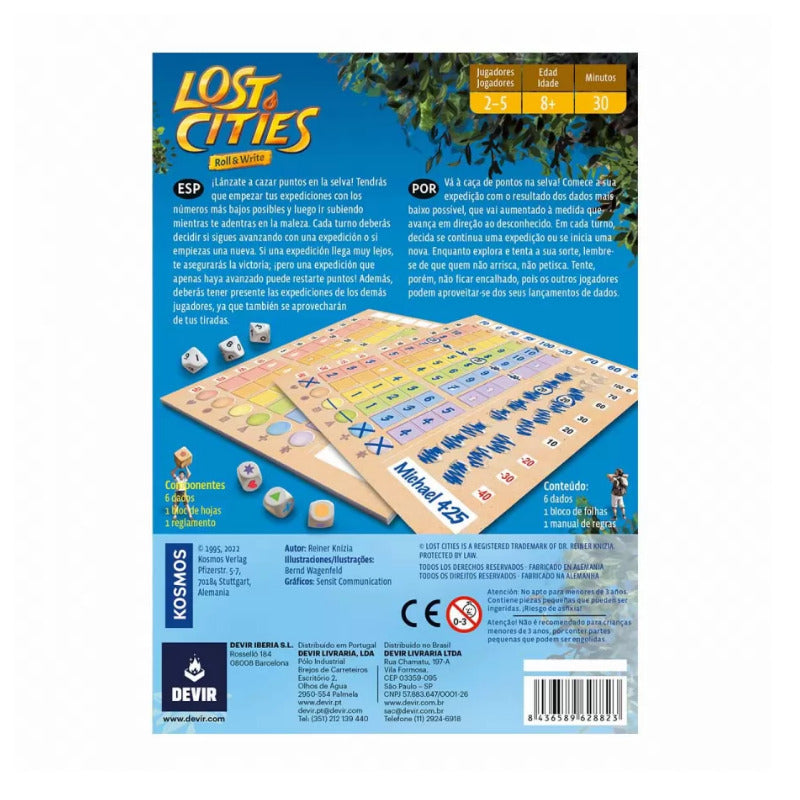 Lost Cities - Roll And Write