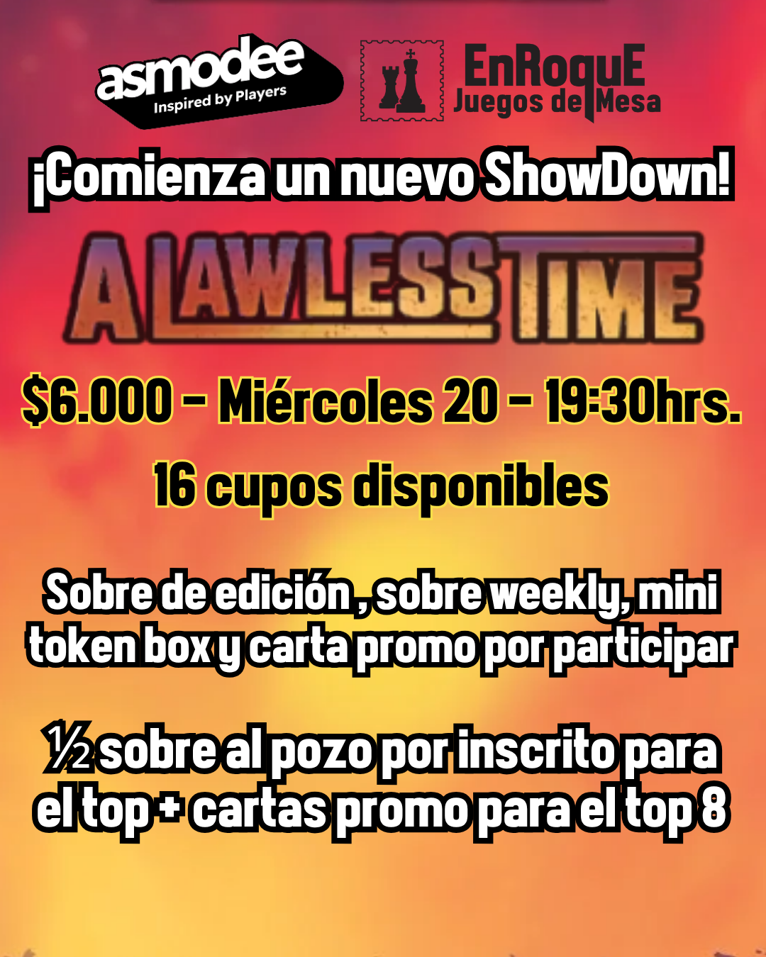 Inscripción SWU A Lawless Time - Showdown