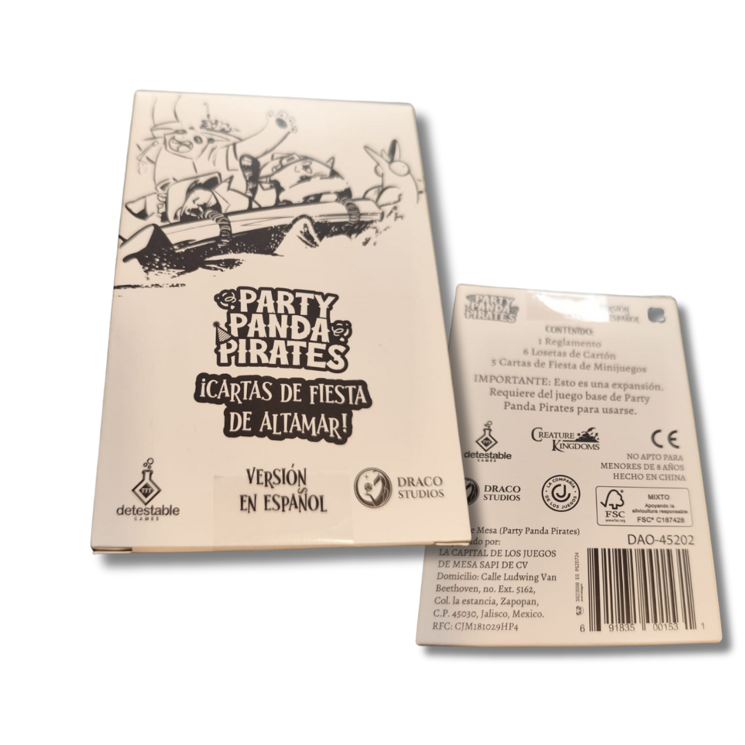 Party Panda Pirates - Cartas de Fiesta en Altamar