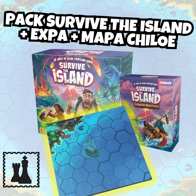 Pack Survive The Island + Expansión + Mapa Chiloé