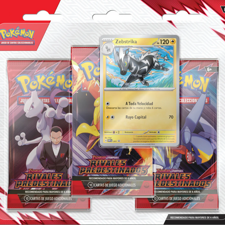 Pokemon TCG Scarlet and Violet Destined Rivals - 3 Pack Blister / Inglés