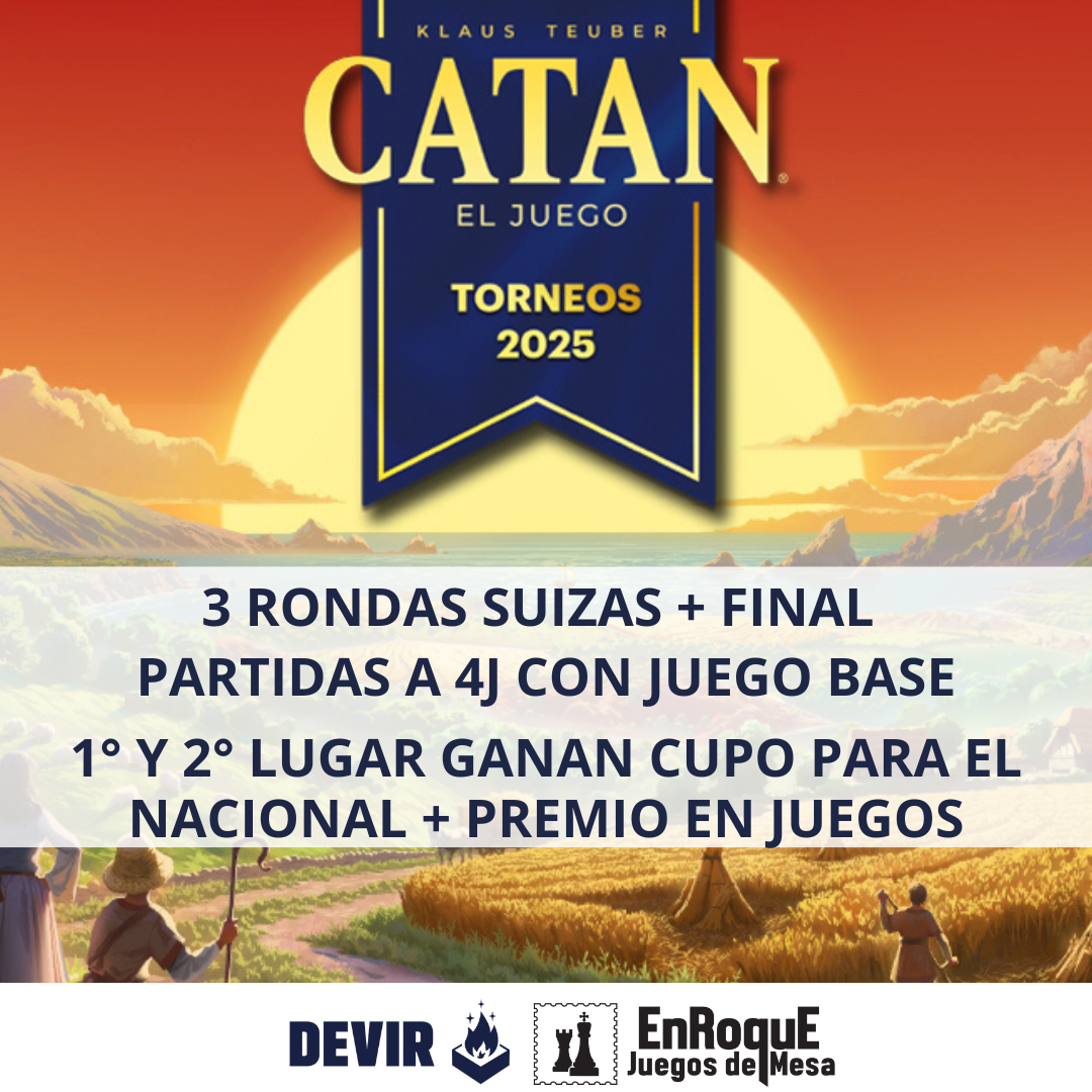Inscripción Clasificatorio Catan 2025 - 26 de Octubre 11.00hrs