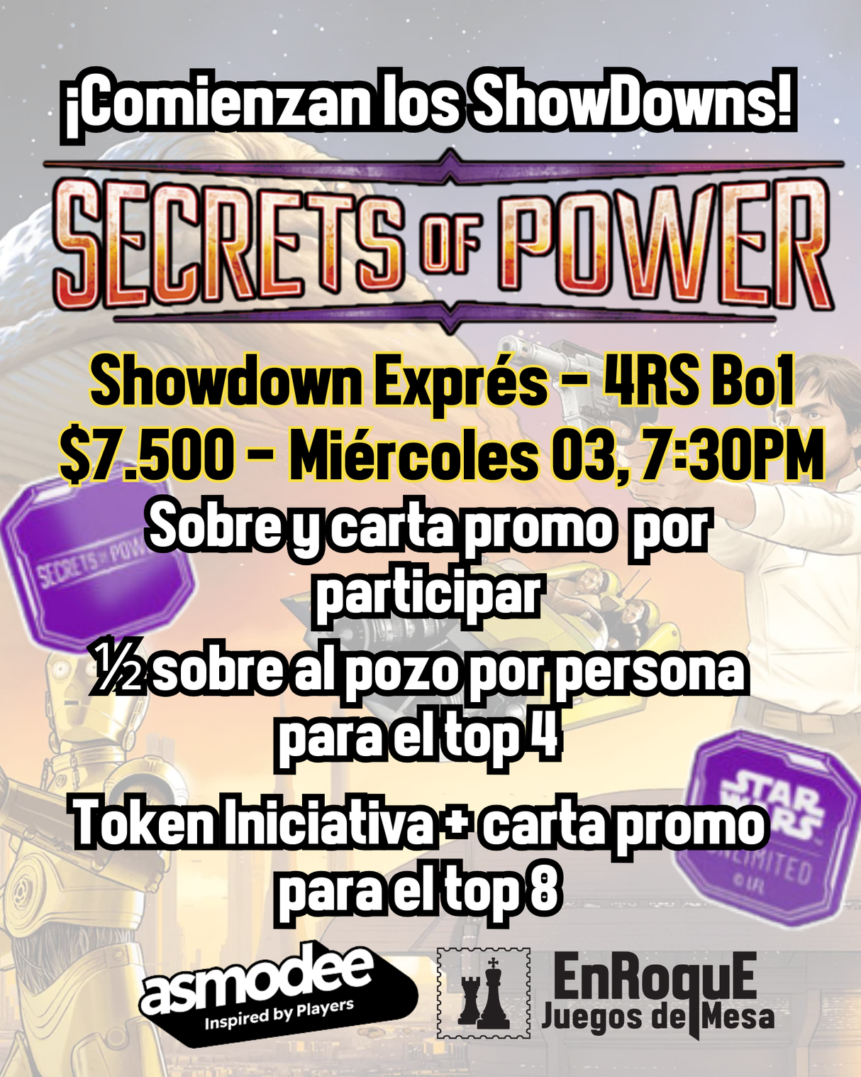 Inscripción SWU Secrets of Power - Showdown