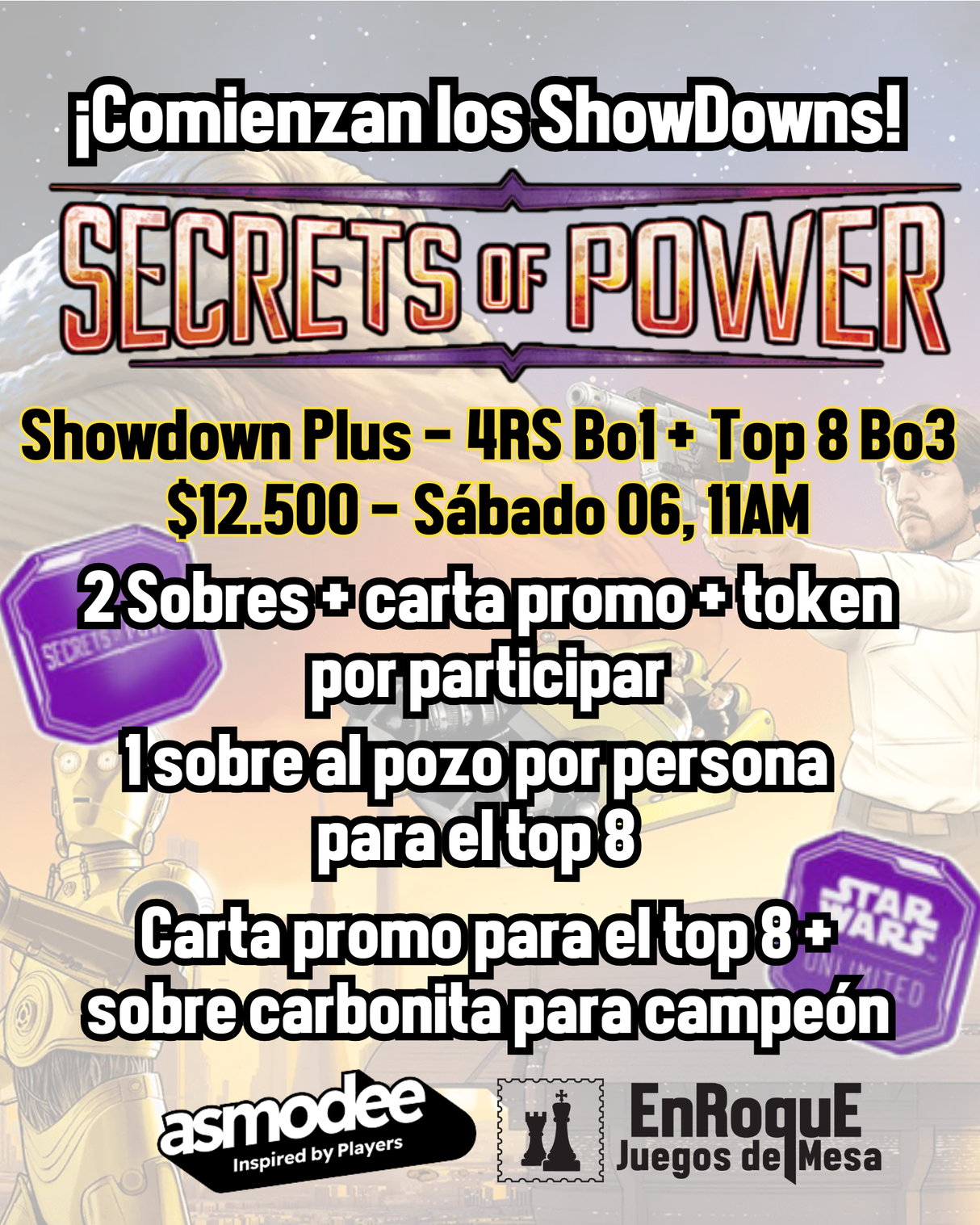 Inscripción SWU Secrets of Power - Showdown
