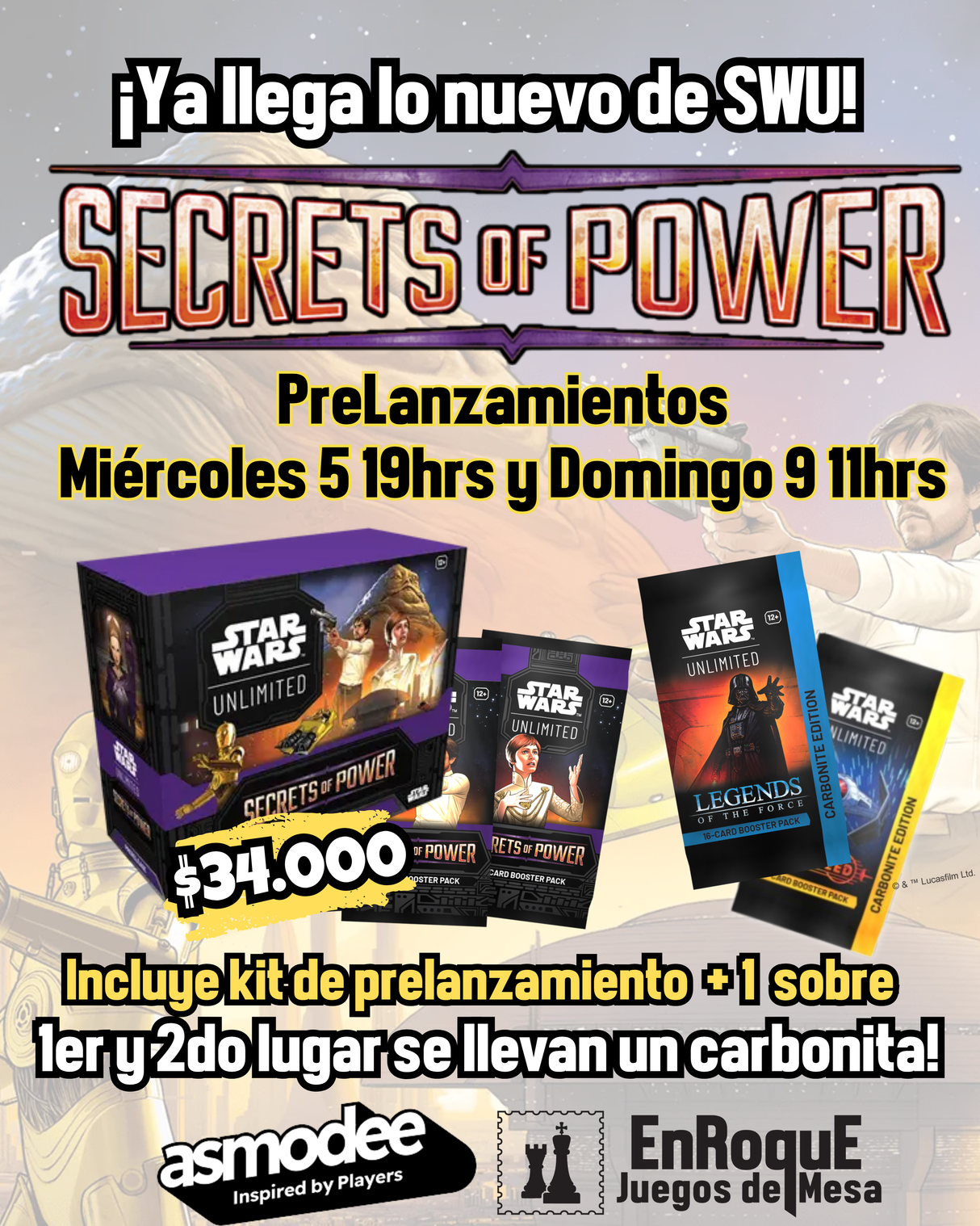 Star Wars Unlimited - Secrets of Power - PreRelease