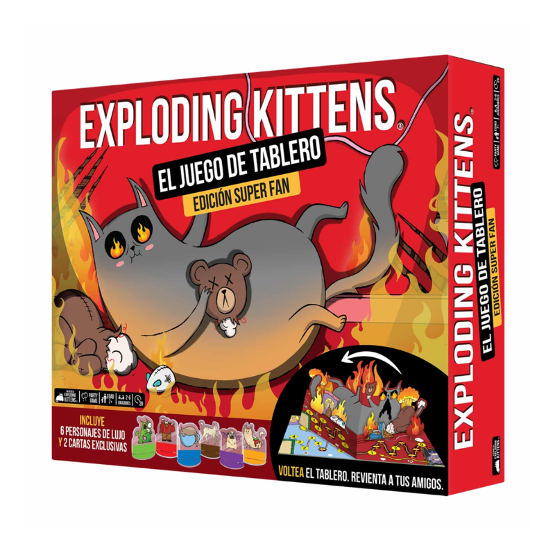 Exploding Kittens - El juego de tablero SuperFun Edition