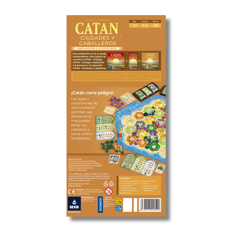 Catan - Ciudades Y Caballeros Ext 5-6 Jugadores