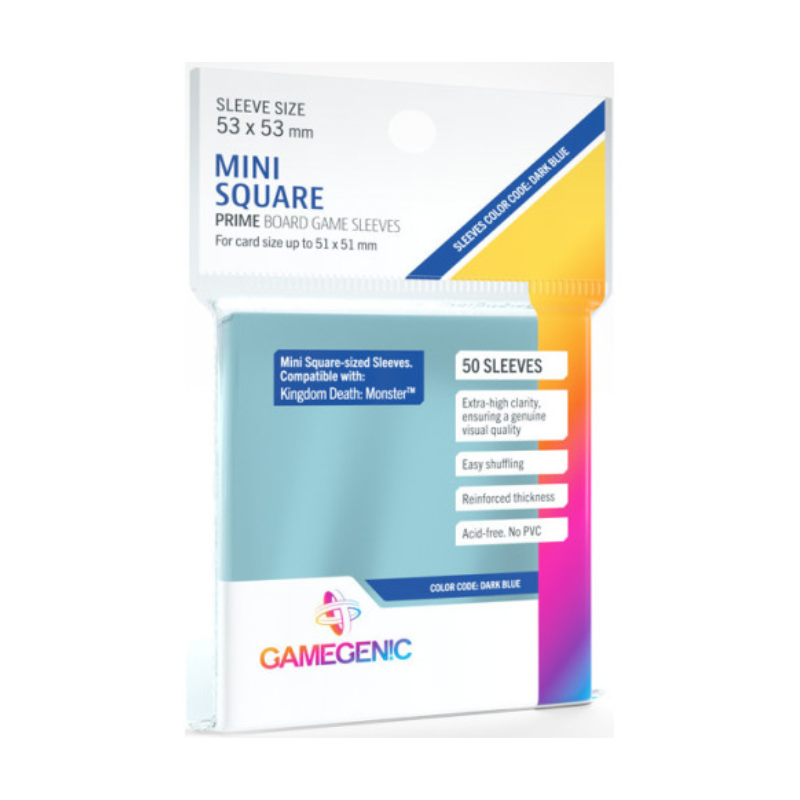 Gamegenic - Sleeves Prime Mini Cuadradas 53x53 50U