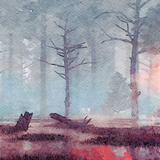 Playmat Red Forest