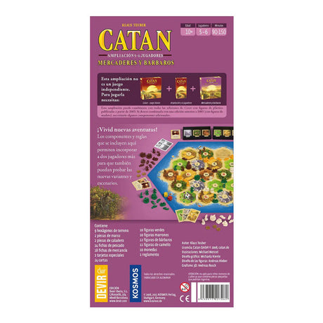 Catan - Mercaderes y Bárbaros Ext 5-6 Jugadores