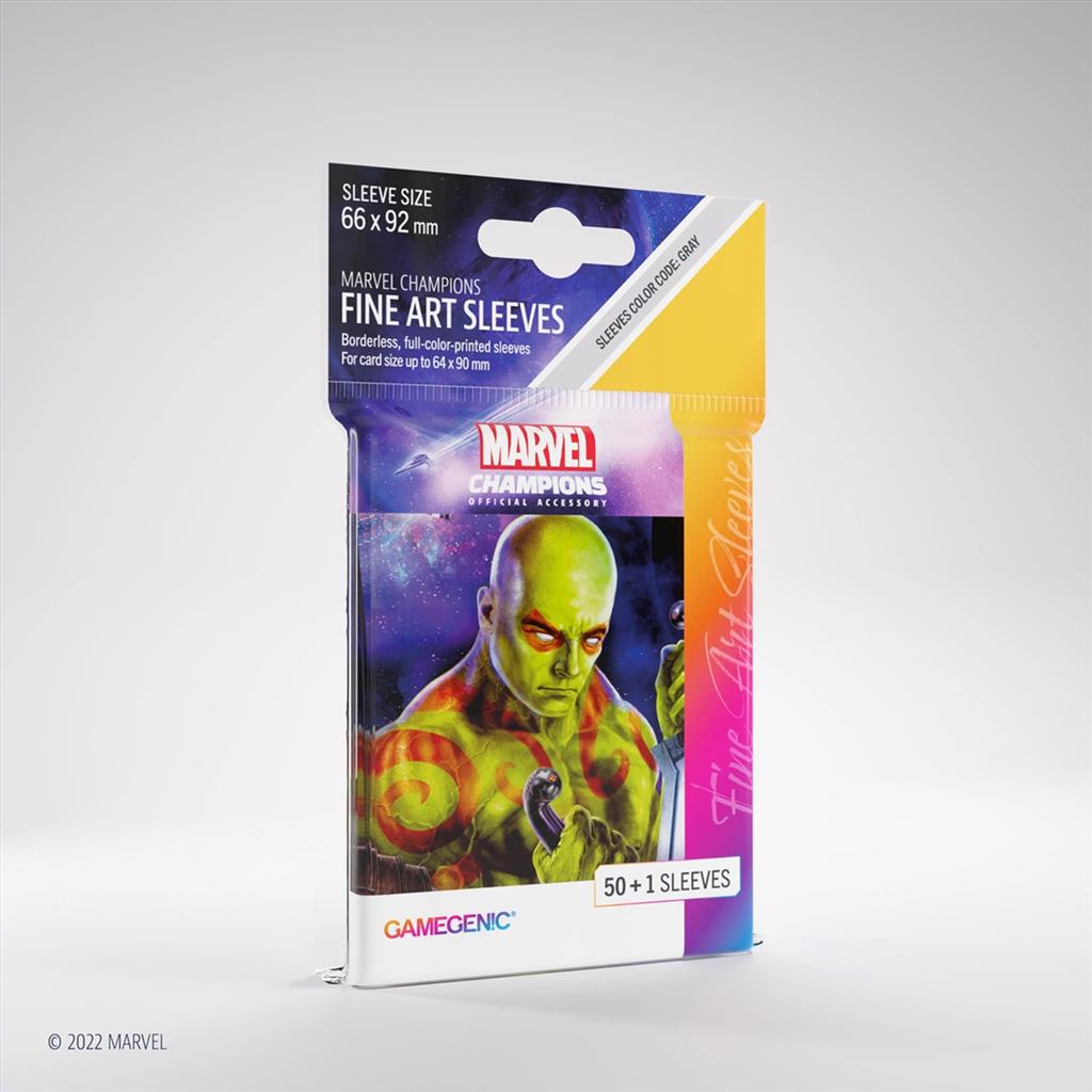 Gamegenic - Cubrecartas Marvel CH Art Sleeves - Drax 51U