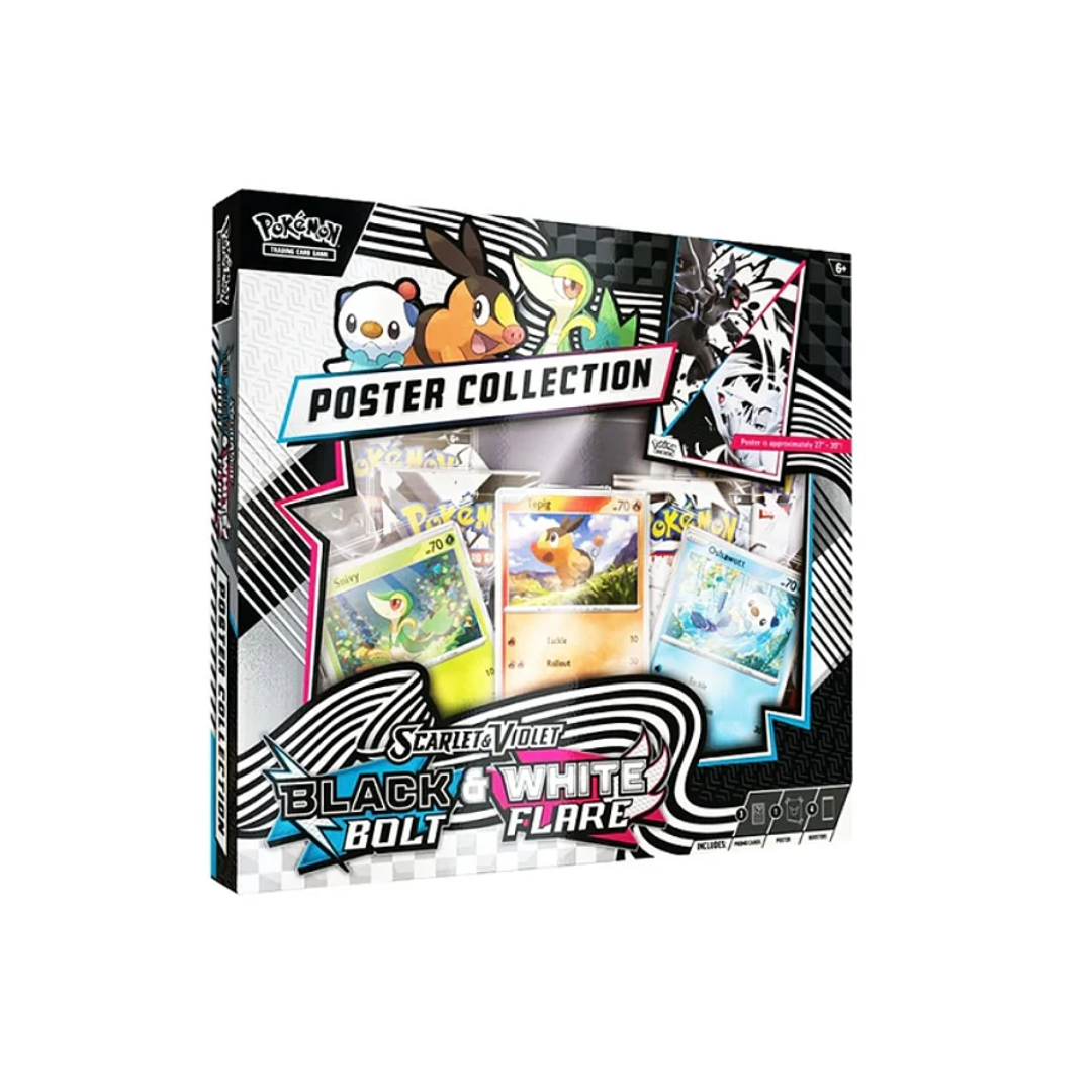 Pokemon TCG Scarlet and Violet Black Bolt & White Flare - Unova Poster Collection