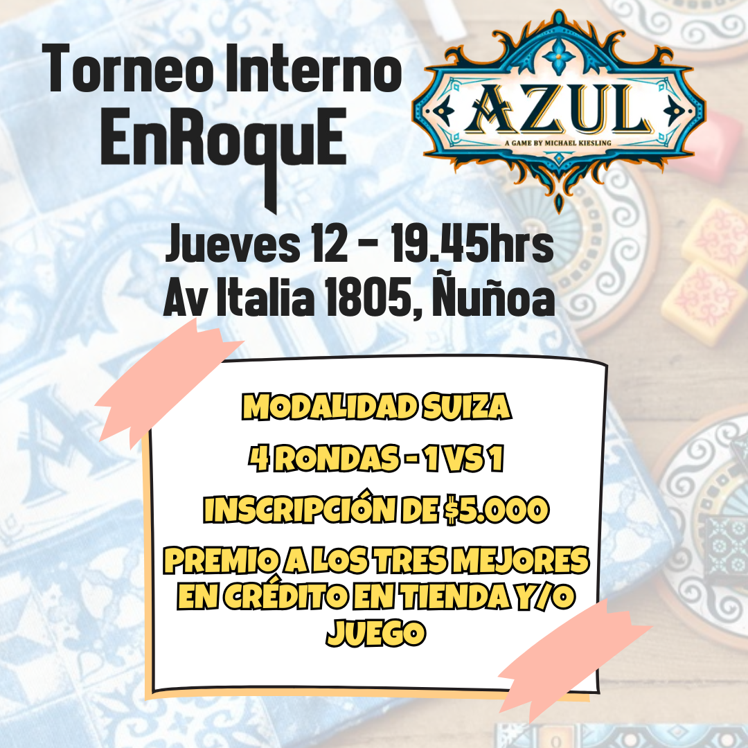 Inscripción Torneo Interno Azul - 12 diciembre 2024