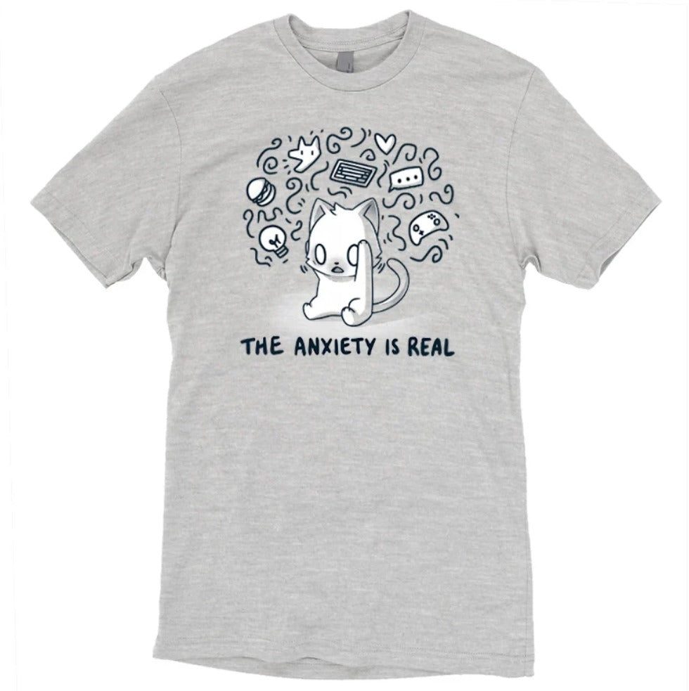 Polera Tee Turtle Unstable Games - The Anxiety is Real - Talla L