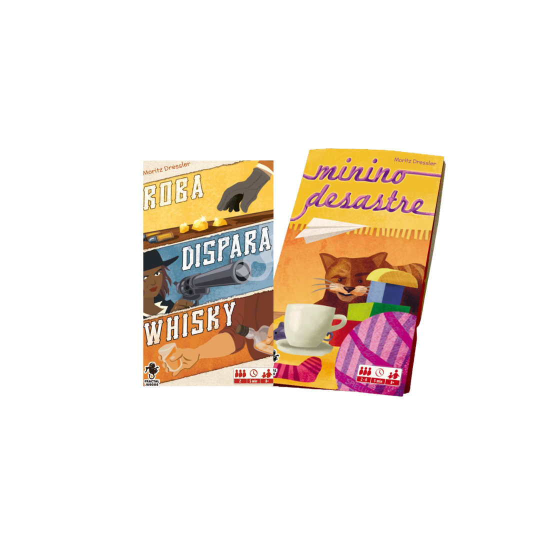 Pack de Bolsillo: Minino Desastre + Roba Dispara Whiskey