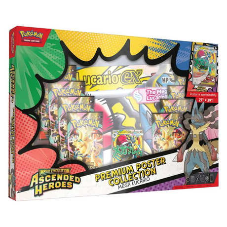 Pokemon TCG - Mega Evolution - Ascended Heroes - Premium Poster Collection (Inglés)