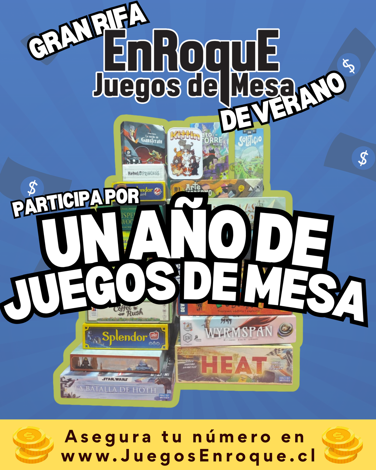 Rifa de Verano Enroque - ¡Gánate un año de juegos de mesa!